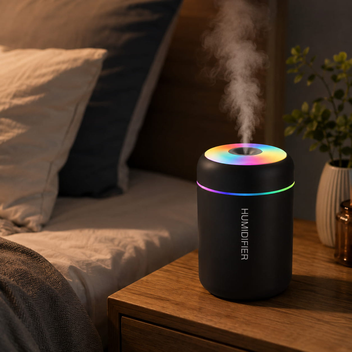 Mini Aroma Humidifier & Air Purifier — USB