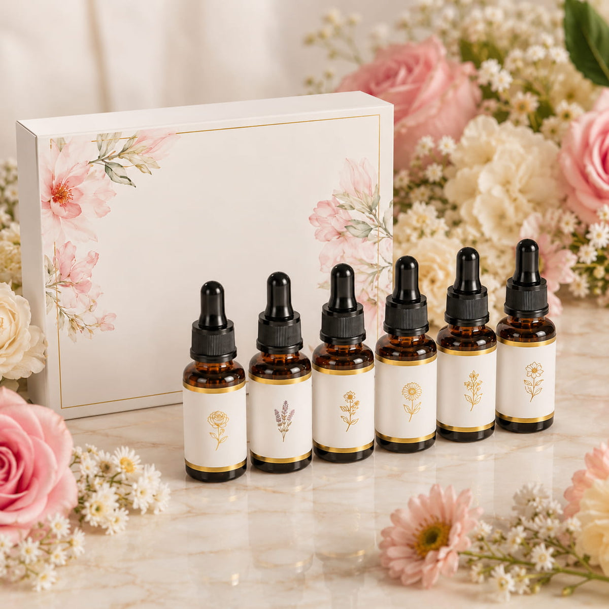 Essential Oils Set — 6 Pure Aromatherapy Oils