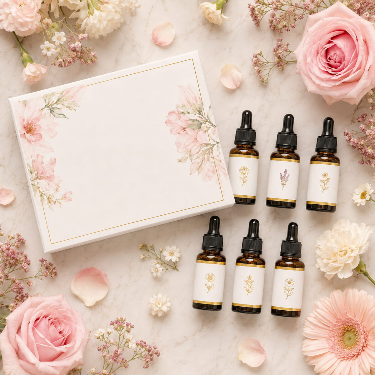 Essential Oils Set — 6 Pure Aromatherapy Oils