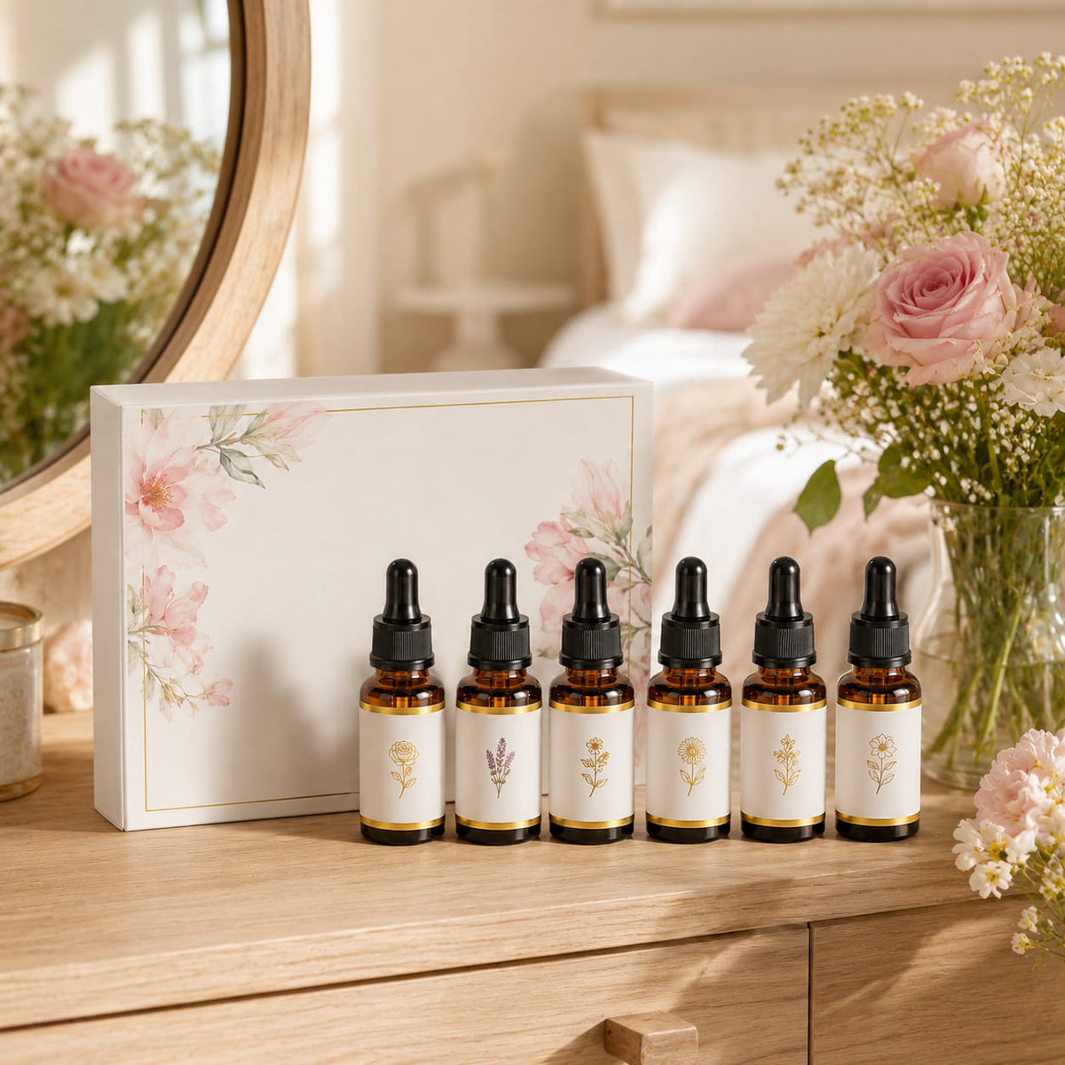 Essential Oils Set — 6 Pure Aromatherapy Oils