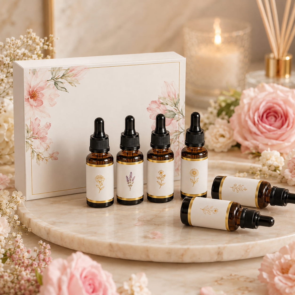 Essential Oils Set — 6 Pure Aromatherapy Oils