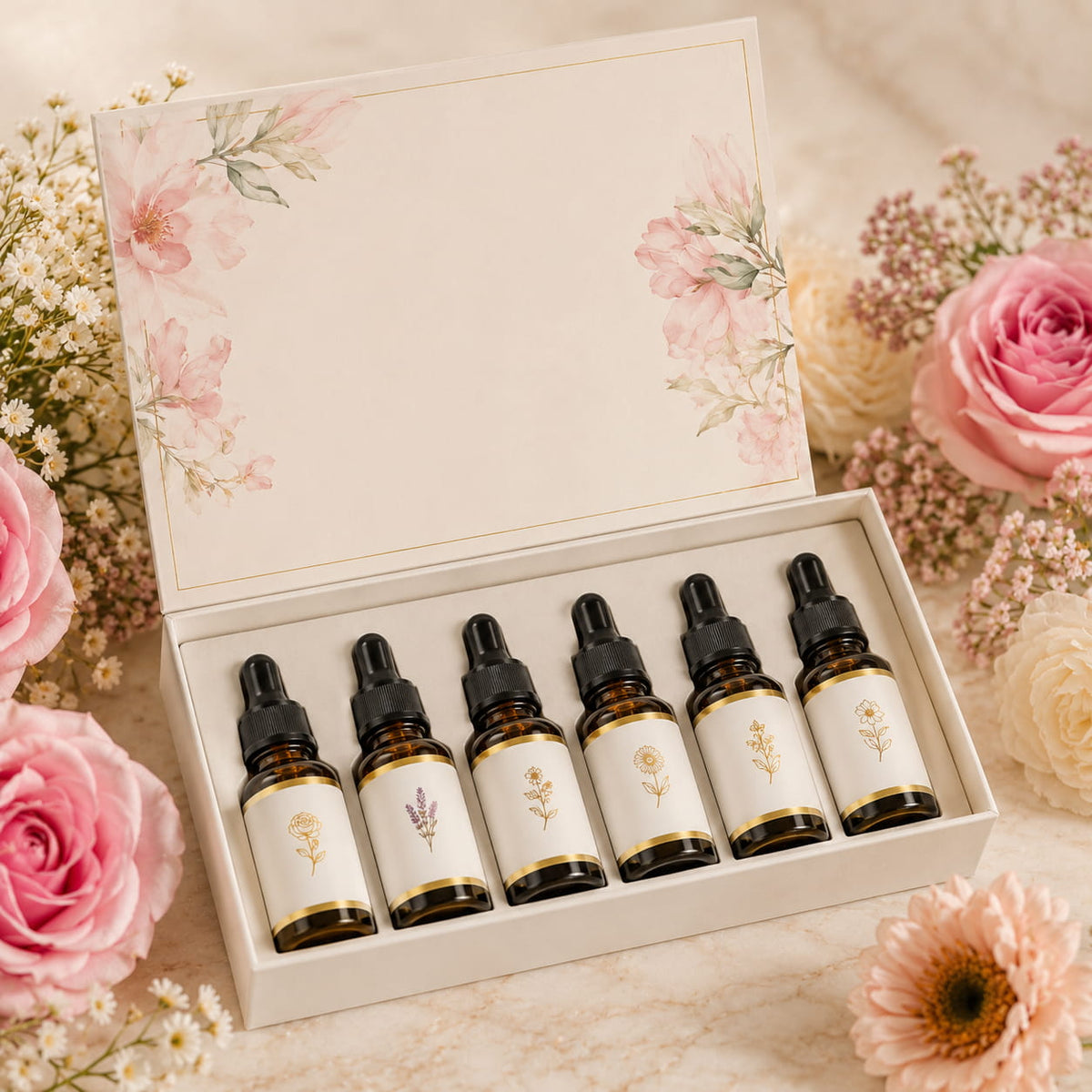 Essential Oils Set — 6 Pure Aromatherapy Oils