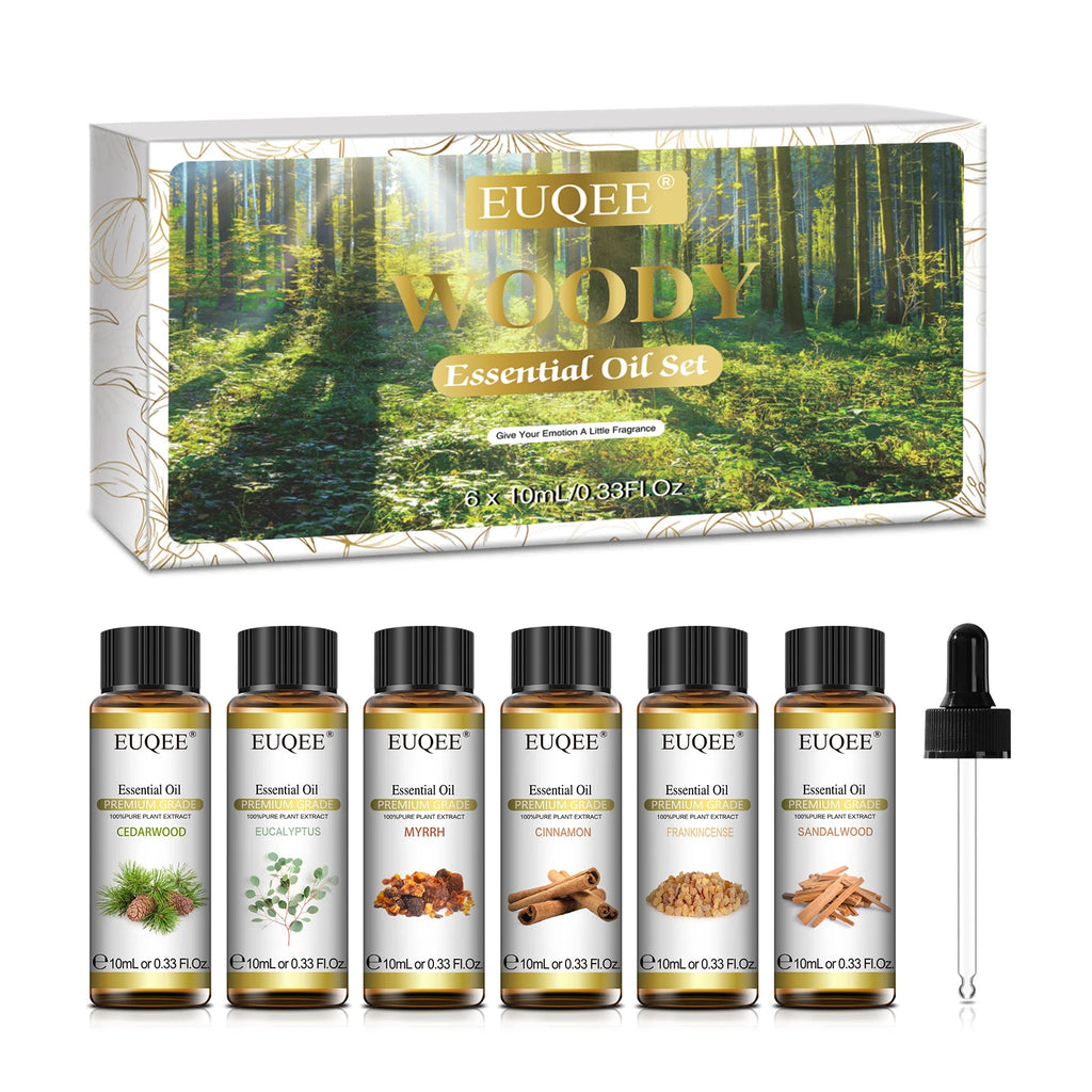 Essential Oils Set — 6 Pure Aromatherapy Oils