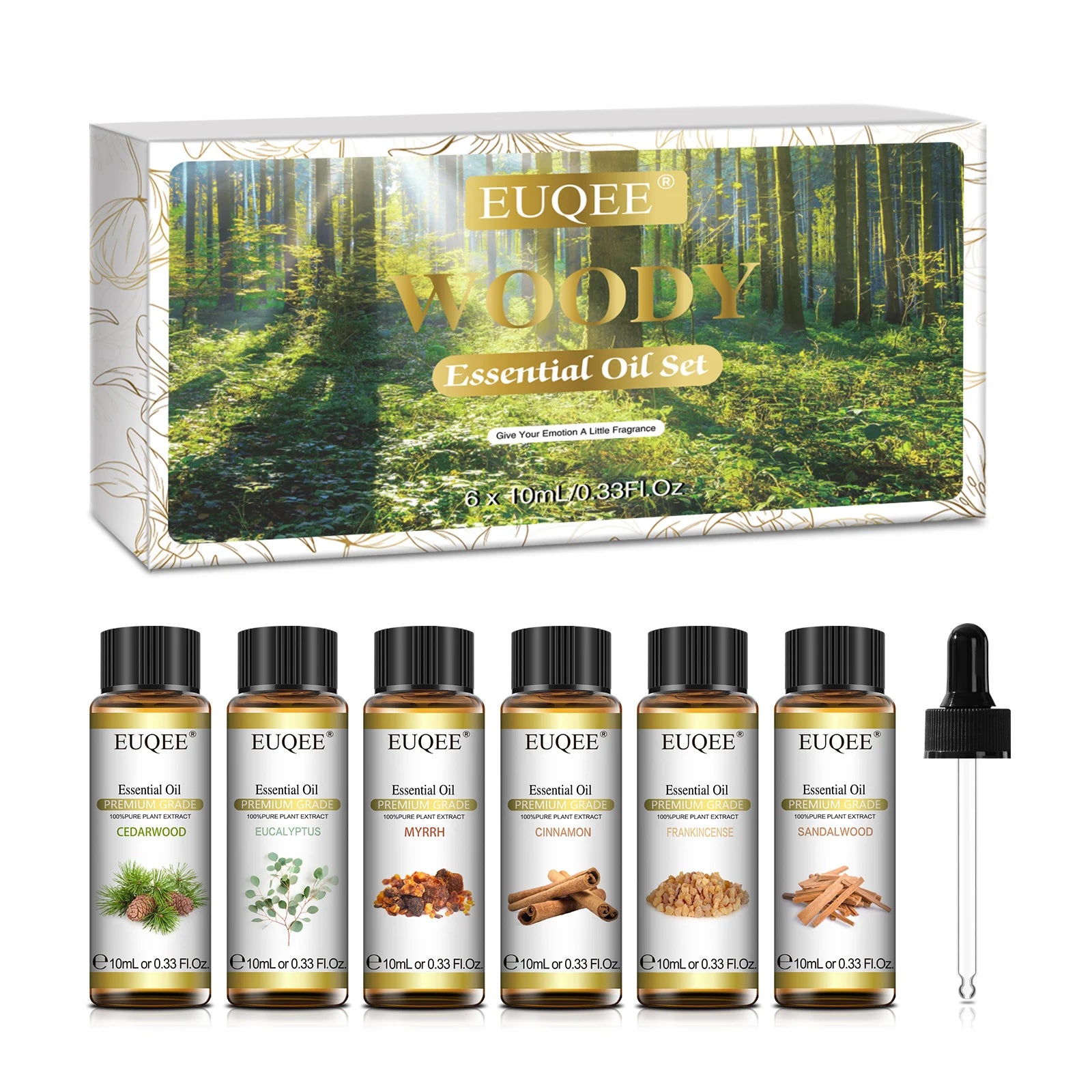 Essential Oils Set — 6 Pure Aromatherapy Oils