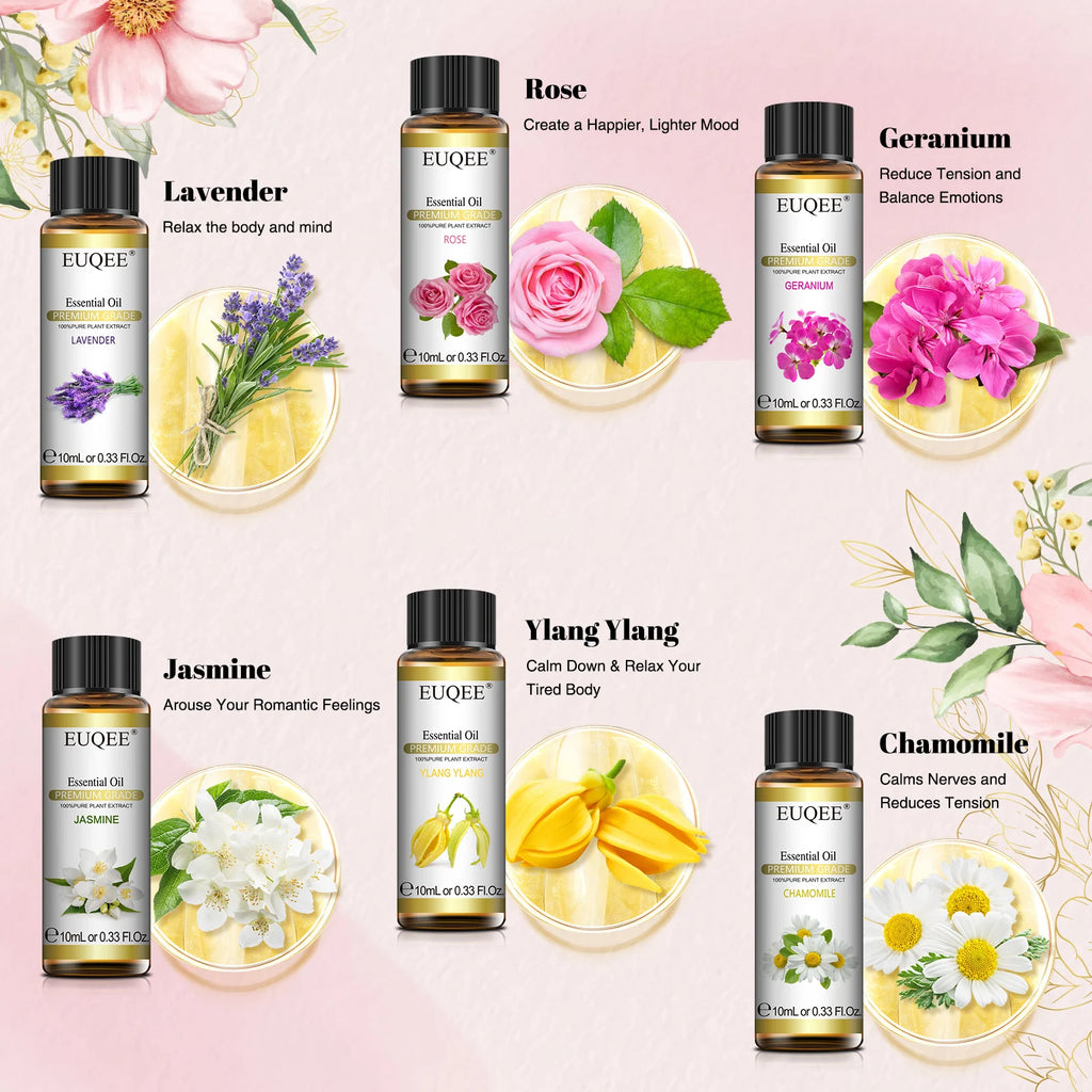 Essential Oils Set — 6 Pure Aromatherapy Oils