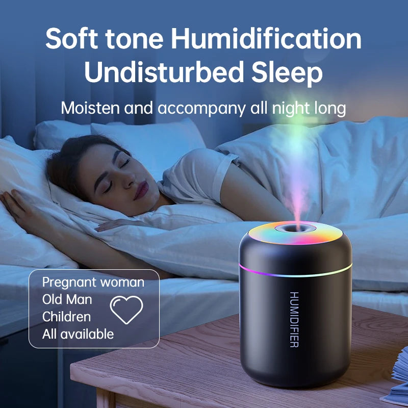Mini Aroma Humidifier & Air Purifier — USB