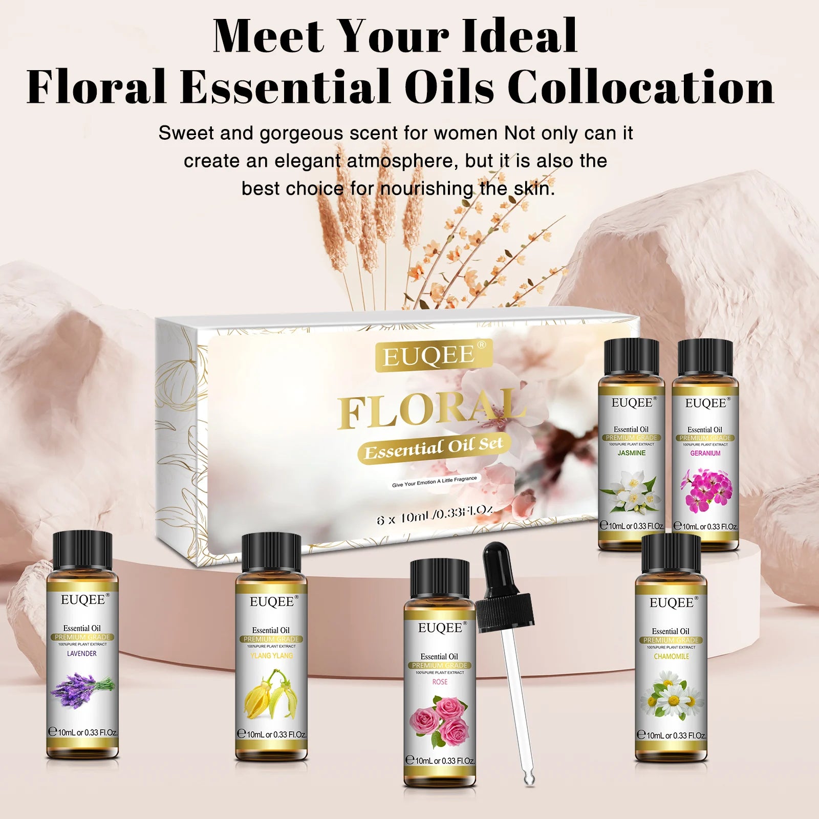 Essential Oils Set — 6 Pure Aromatherapy Oils