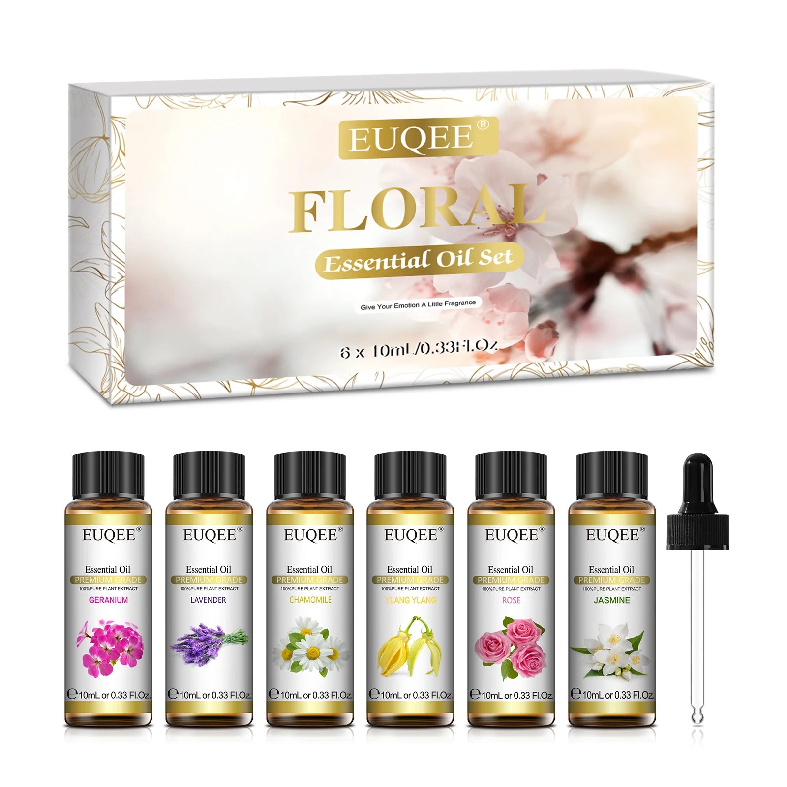 Essential Oils Set — 6 Pure Aromatherapy Oils